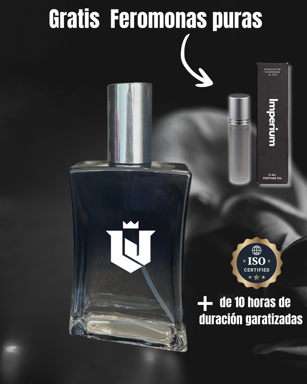 Perfume árabe 100ml - Gratis 5ml de feromonas puras.